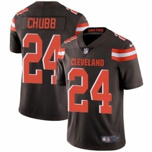 *Brand New* ON FIELD Cleveland Browns Nick Chubb #24 jersey Brown NFL Nike Large